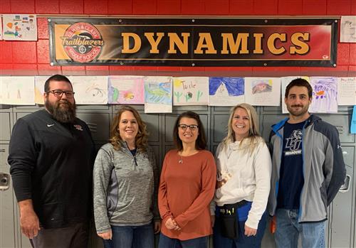 Dynamics teachers: Alex Wrigley, Amber Vieth, Theresa Stegeman, Amy Backes, Darmaan Behrouz