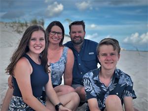 The Massman family at the beach!