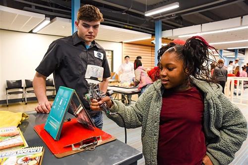 Thorpe Gordon student visits NCC for CTE Day
