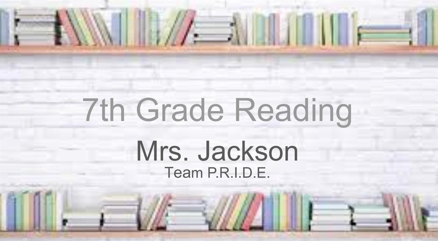 Mrs. Jackson's Reading Class